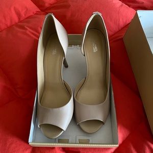 Michael Kors Peep Toe Nude Heel